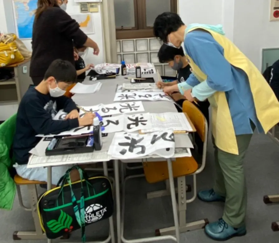 未来こども教室 かきかた書道 下高井戸教室 写真
